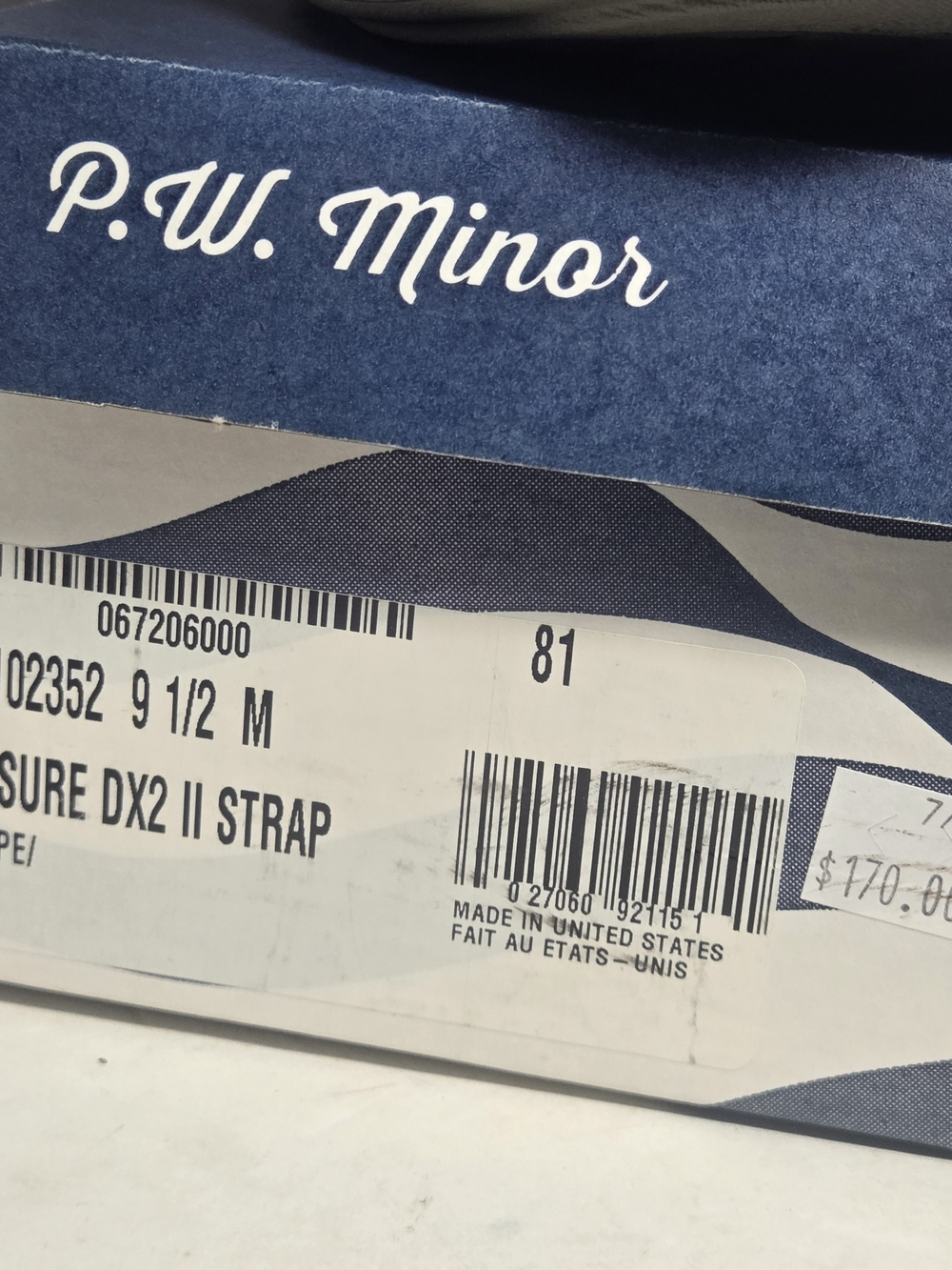 P.W. Minor Men's Leisure Strap DX2 II Taupe Leather Walking Shoes 9.5M w/box - Picture 4 of 10